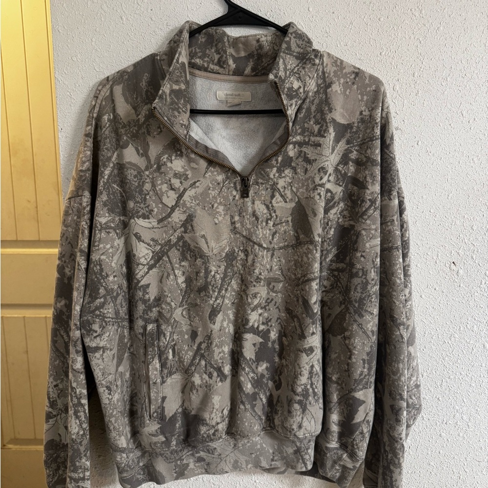 Camouflage Quarter-Zip Pullover